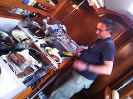 Sailboaters, cruisers, liveaboards, passagemakers cook on their heels with affordable,  everyday galley recipes from Janet Groene. Save mess, space, hassle. boatcook.blogspot.com