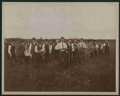 Prince Albert Gun Club. Prince Albert, Saskatchewan. Before 1914.

Photo from the Prince Albert Historical Society Archives.
