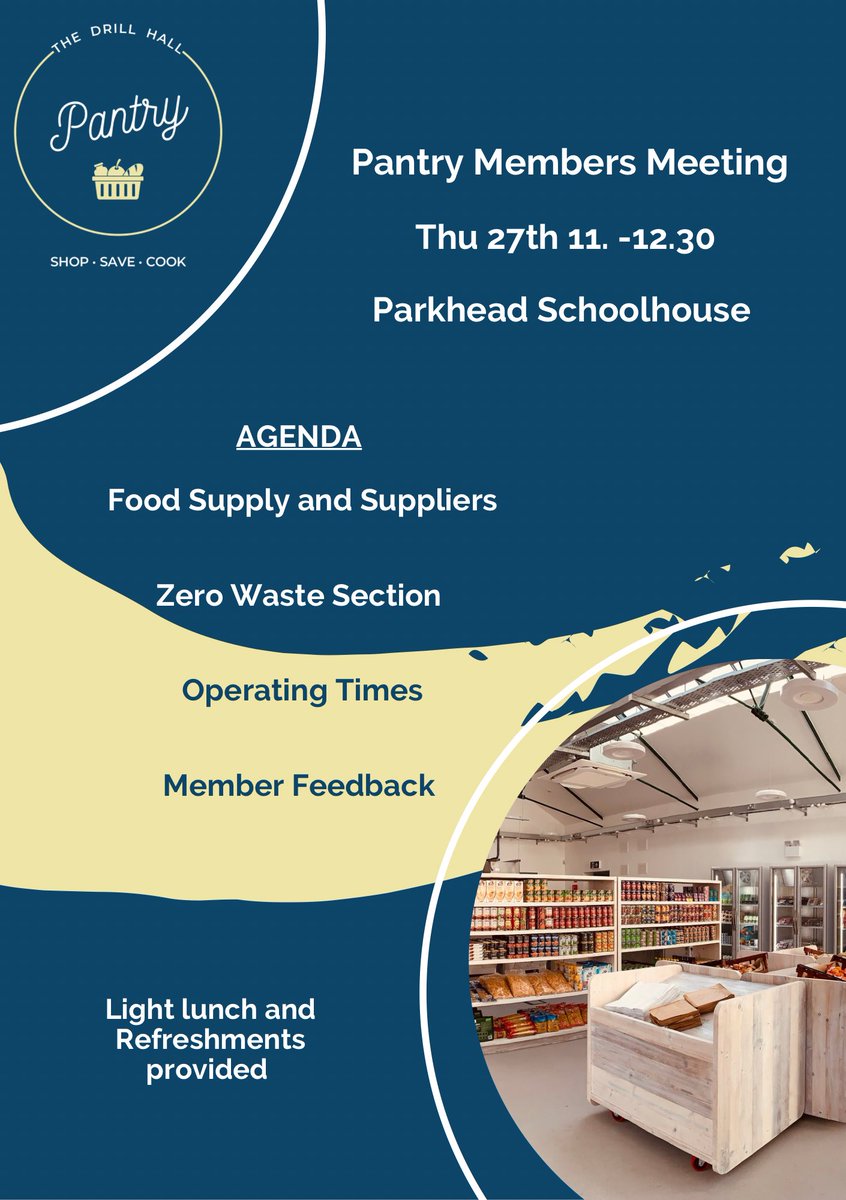 On Thursday the shop will open slightly later than normal as we host a members meeting. We want to share with our members about the changing nature of food supply to pantries, what we’re doing to tackle this and get your ideas and feedback on how to widen the choices available.