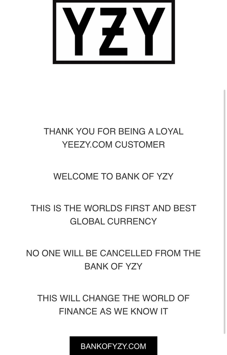 Just got this email from $YZY….

Is this real <a href="/kanyewest/">ye</a>?