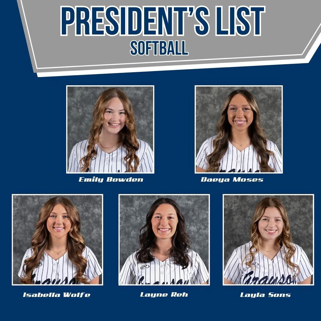 Putting the "student" in student-athlete! #GWAY 

Congratulations to Emily Bowden, Daeya Moses, Isabella Wolfe, Layne Reh and Layla Sons for maintaining a 4.0 GPA last fall, and earning a spot on the President's List!

@tayzharris