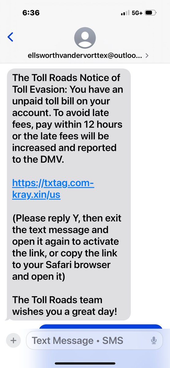 People are getting blitzed with a text Message claiming they owe a past due toll fee - do not respond it’s a scam. If you have a question call TxTag directly or go to the Tx Tag  web page 
<a href="/fox7austin/">FOX 7 Austin</a>
