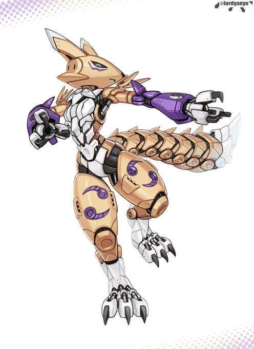 Renamon but as a robot 