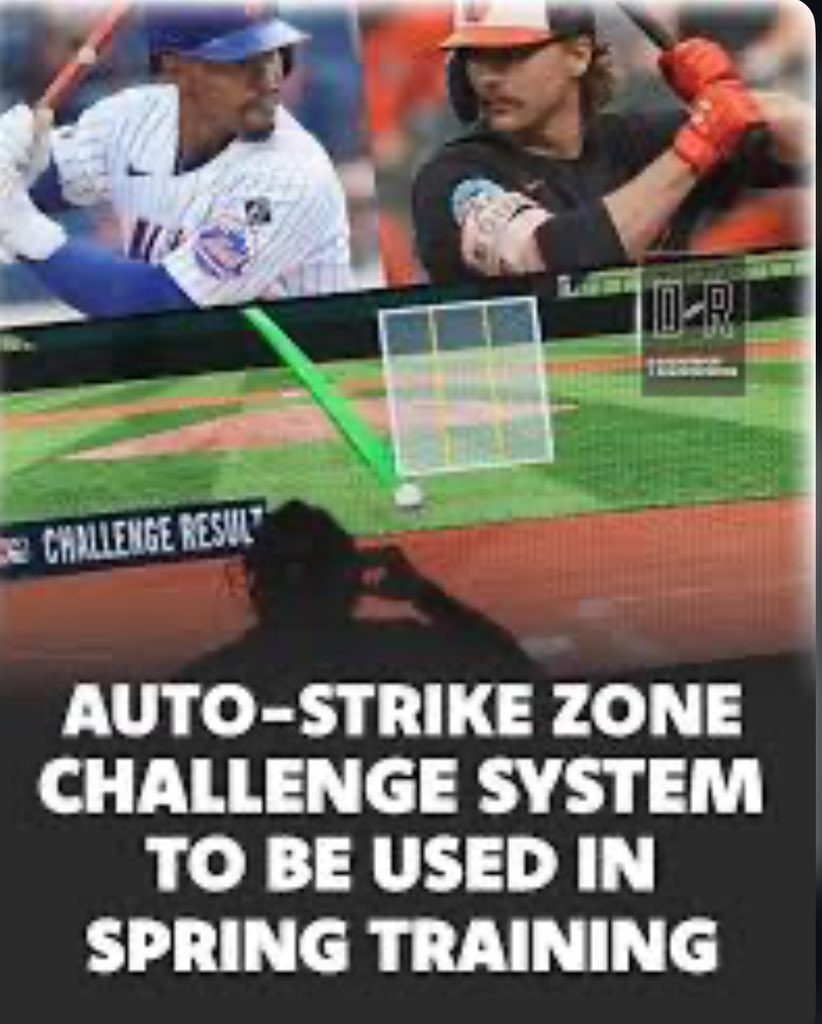micahya_c's tweet image. There is a full version of the #ABSsystem that was introduced in other leagues in 2019, including the minors, but the reason for the challenge portion is to keep the game moving but still add an element of “say-so” and calls from the players. #autostrikezone #2025Springtraining