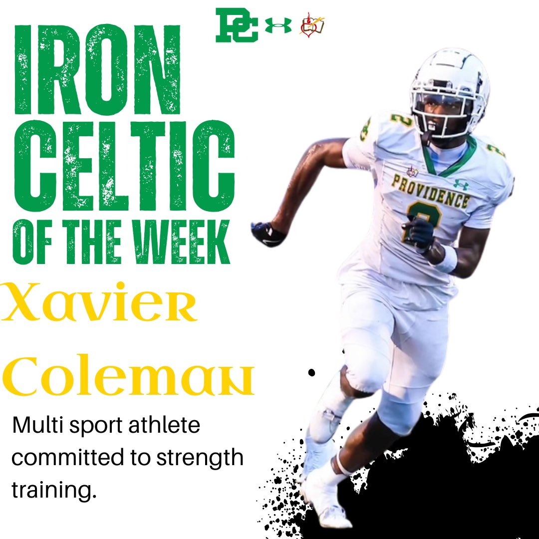 Providence Catholic Football (@celticsfootball) on Twitter photo The Iron Celtic of the Week: Xavier Coleman
He is a multi sport athlete who balances time in the ZPPC with his additional sports. An example of an elite commitment to the team and our goals for the fall.
#TheCelticStandard☘️
<a href="/ProviAthletics/">Providence Catholic Athletics</a> <a href="/PCHS_Celtics/">Providence Catholic</a> <a href="/Tyler_Plantz/">Tyler Plantz</a> <a href="/xav1of1/">XavierColeman2</a> The Iron Celtic of the Week: Xavier Coleman
He is a multi sport athlete who balances time in the ZPPC with his additional sports. An example of an elite commitment to the team and our goals for the fall.
#TheCelticStandard☘️
<a href="/ProviAthletics/">Providence Catholic Athletics</a> <a href="/PCHS_Celtics/">Providence Catholic</a> <a href="/Tyler_Plantz/">Tyler Plantz</a> <a href="/xav1of1/">XavierColeman2</a>