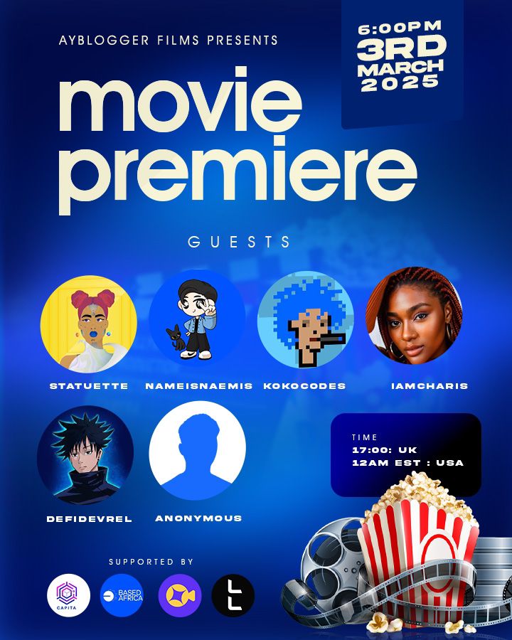 Ayblogger01's tweet image. Join us on March 3rd, 2025, for the epic virtual premiere of Street OT With Ayblogger, This is a Purley Virtual Experience that will take place on @podx_fun you won&apos;t want to miss. If you fail to show up, you&apos;re on your own... and we wouldn&apos;t want that! 😉
Secure Your Spot Now.