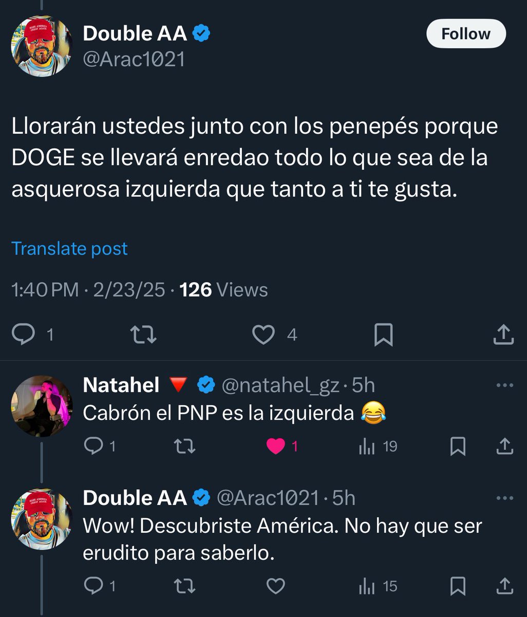 Hasta los mismos PNPs están claros que ellos son la izquierda 😂😂😂😂