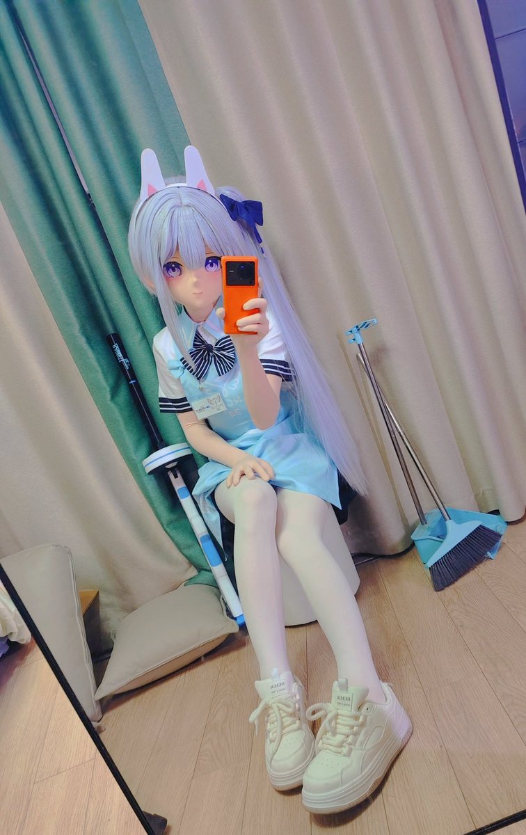 周一叻，今天是打工兔兔（/｡＼)
#kigurumi #月雪ミヤコ 
#BlueArcive