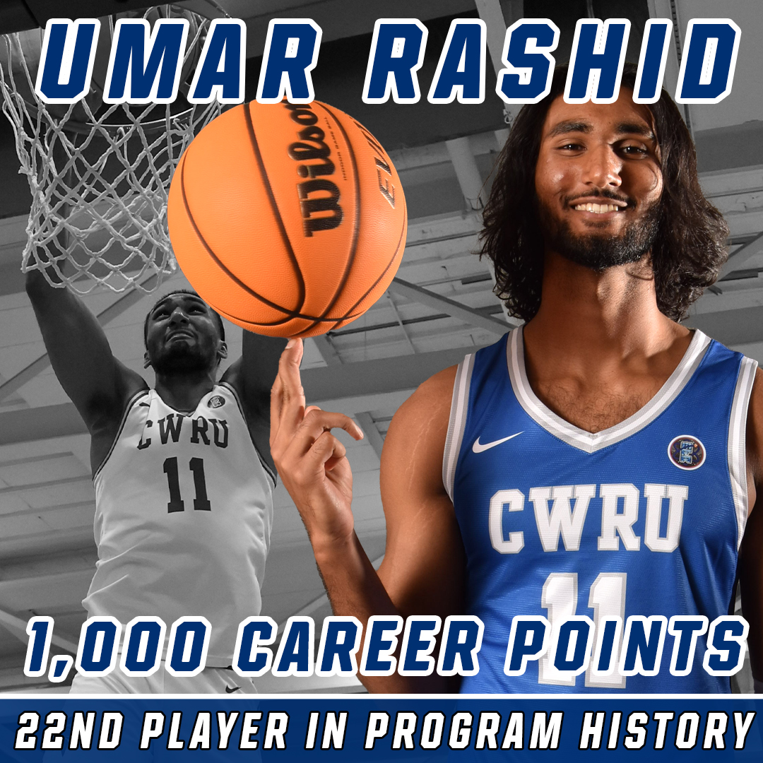 CWRU Spartans (@caseathletics) on Twitter photo Congratulations to CWRU senior forward Umar Rashid who became the 22nd player in program history to eclipse 1,000 career points, reaching the mark during the second half of today's game against NYU!
#CWRU #BlueCWRU #d3hoops <a href="/CWRUhoops/">SpartanBasketball</a> Congratulations to CWRU senior forward Umar Rashid who became the 22nd player in program history to eclipse 1,000 career points, reaching the mark during the second half of today's game against NYU!
#CWRU #BlueCWRU #d3hoops <a href="/CWRUhoops/">SpartanBasketball</a>
