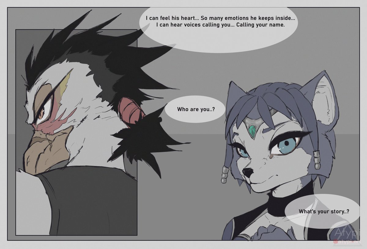 Comic practice.
Jesper joins the team for support, having Krystal sensing something off with their new "member". 

#starfox #comic #sketch #krystalfox #krystal #oc #myoc
