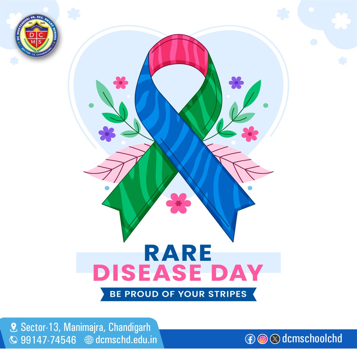 dcmschoolchd's tweet image. Awareness brings change! Let’s support research and care for those affected by rare diseases. Every life matters. 💙🌎

#SupportRare #HopeForCures #HealthcareForAll #ResearchMatters
#DCMontessoriSmartSchool #DCMGroupofSchools #TricitySchools #Chandigarh #TechnologySchool