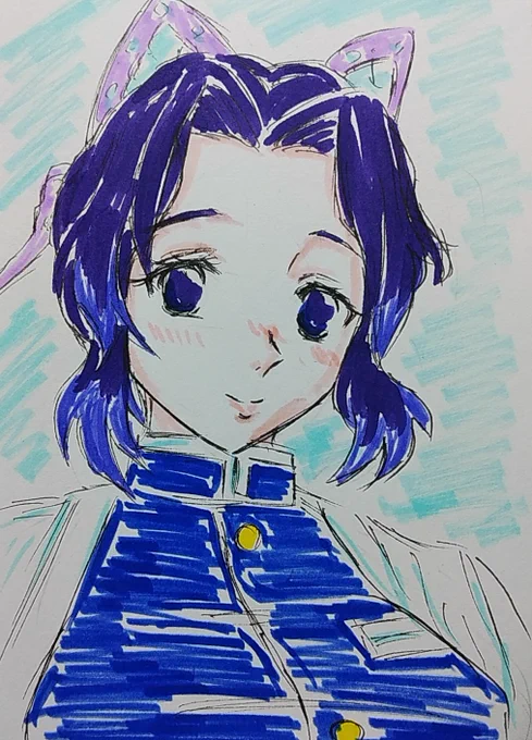 #胡蝶しのぶ生誕祭2025過去絵お祝い。 