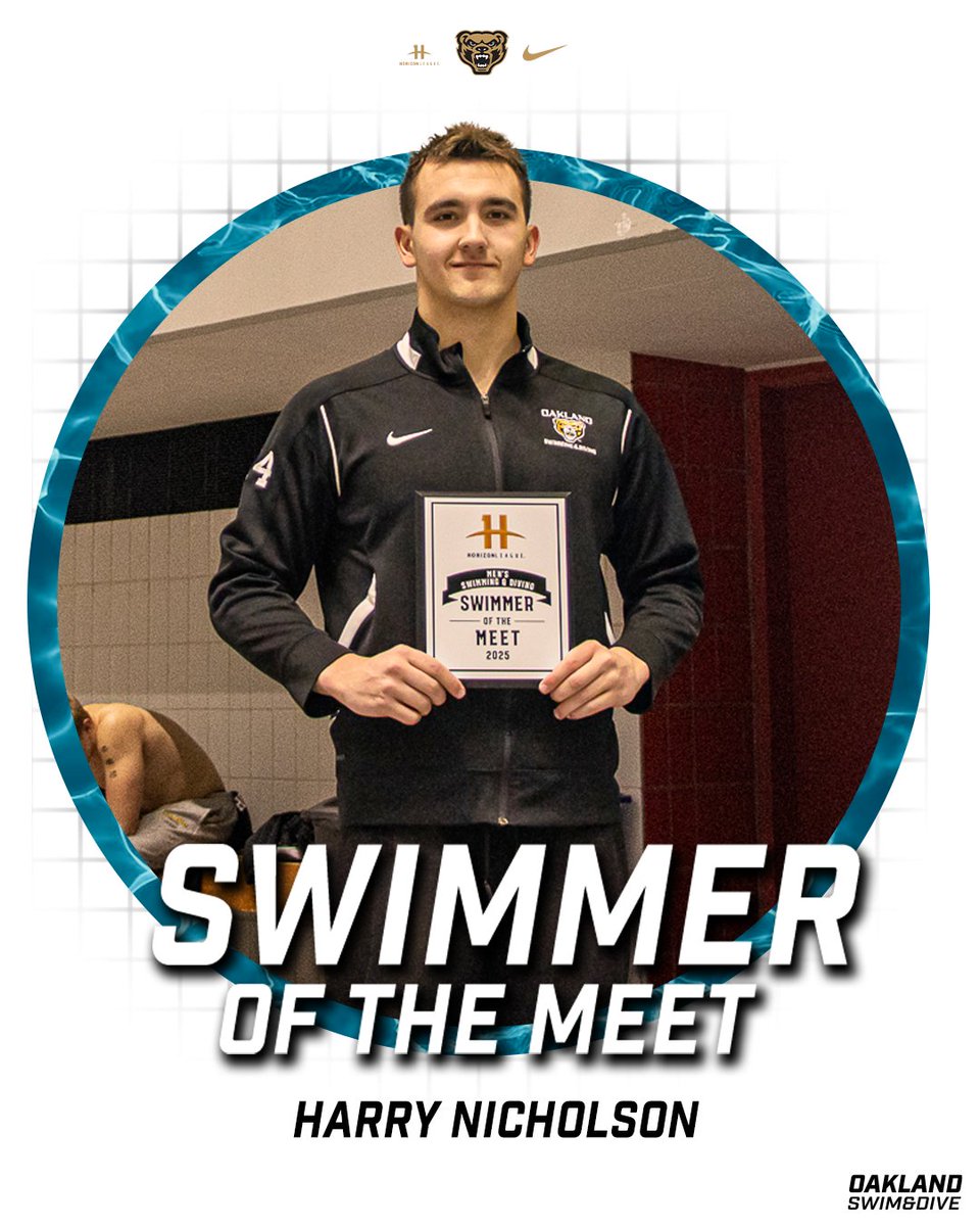 Oakland University Swimming & Diving (@oak_swim_dive) on Twitter photo ๐๐๐๐ ๐ฏ๐๐๐๐๐๐ ๐ณ๐๐๐๐๐ ๐ด๐๐'๐ ๐บ๐๐๐๐๐๐ ๐๐ ๐๐๐ ๐ด๐๐๐
Nicholson earned titles in the 100 and 200 Backstroke, 400 Free Relay, and also helped set a school and Horizon League record in the 200 Medley Relay ๐จ ๐๐๐๐ ๐ฏ๐๐๐๐๐๐ ๐ณ๐๐๐๐๐ ๐ด๐๐'๐ ๐บ๐๐๐๐๐๐ ๐๐ ๐๐๐ ๐ด๐๐๐
Nicholson earned titles in the 100 and 200 Backstroke, 400 Free Relay, and also helped set a school and Horizon League record in the 200 Medley Relay ๐จ