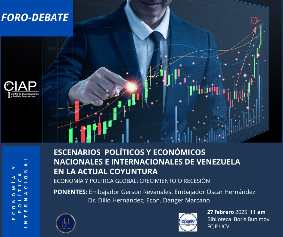 Cordialmente invitados a esta reflexión  sobre los escenarios políticos y económicos  de Venezuela .