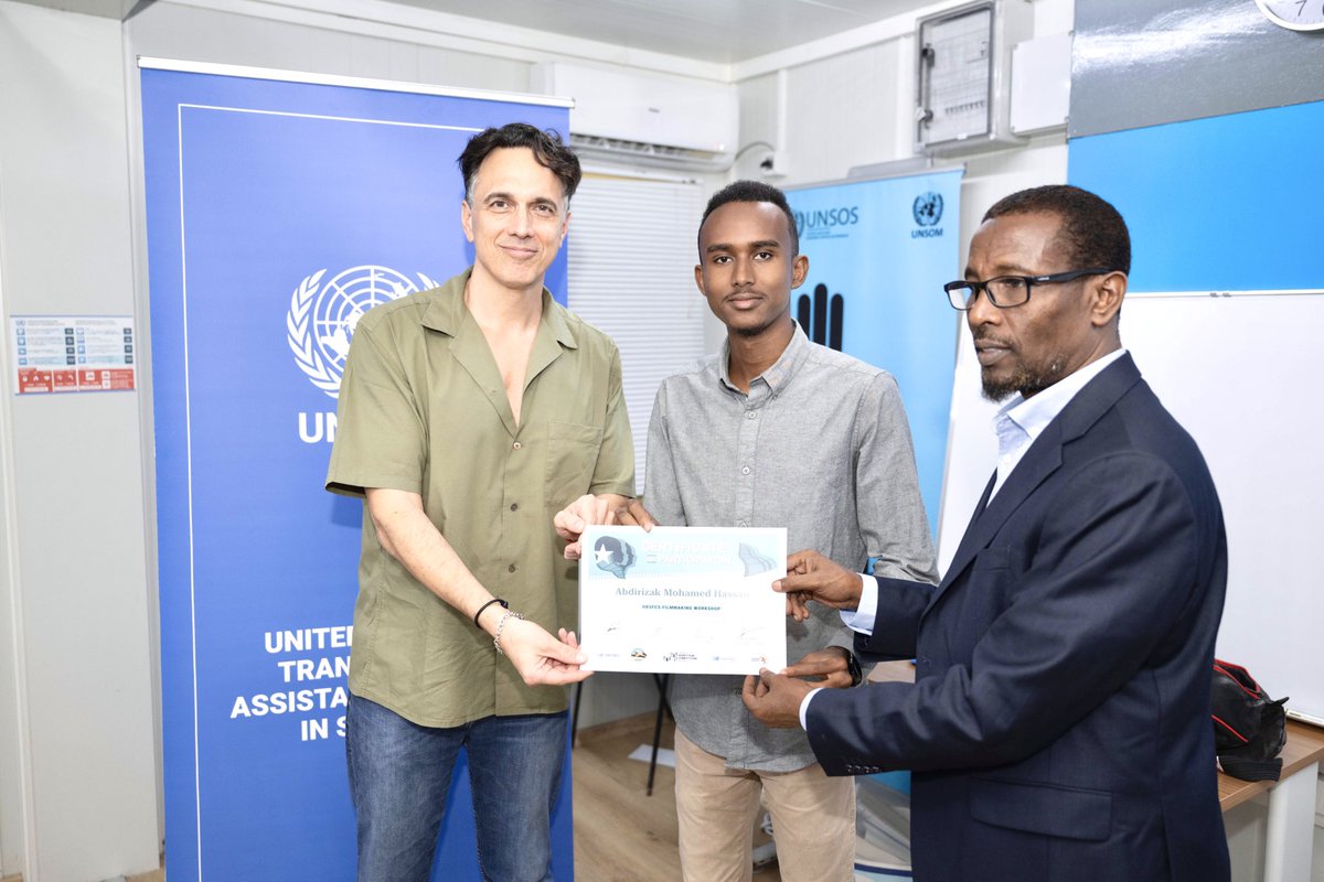 I am Honored to join the Human Rights Short Film Competition &amp; filmmaking workshop in Mogadishu, supported by the <a href="/UNTMIS_/">UNTMIS</a> This experience reinforced my belief in storytelling as a tool for advocacy. As a social worker, I’ll keep using my platform to amplify voices &amp; drive change