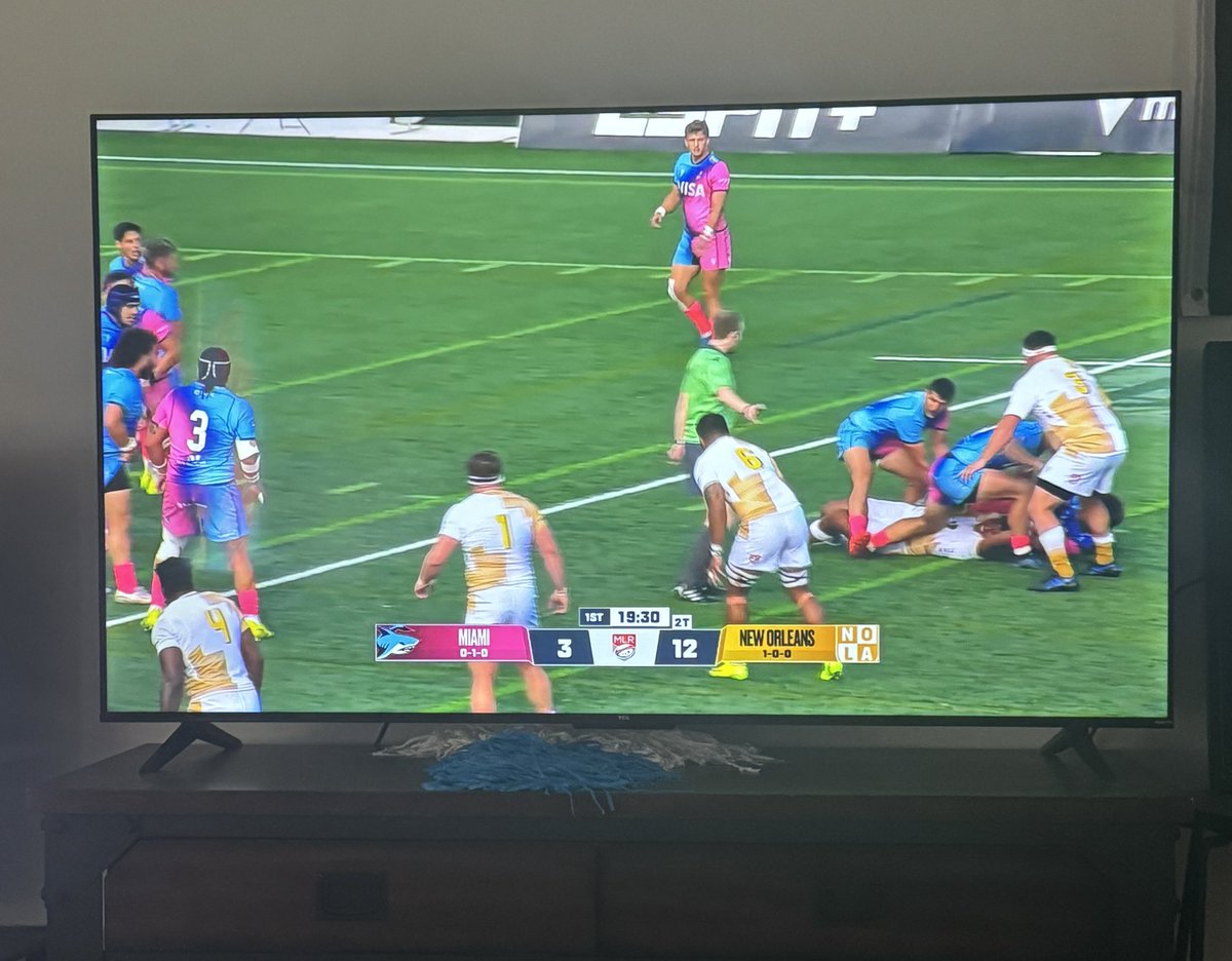Watching <a href="/nolagoldrugby/">NOLA Gold Rugby</a> on ESPN+ right now