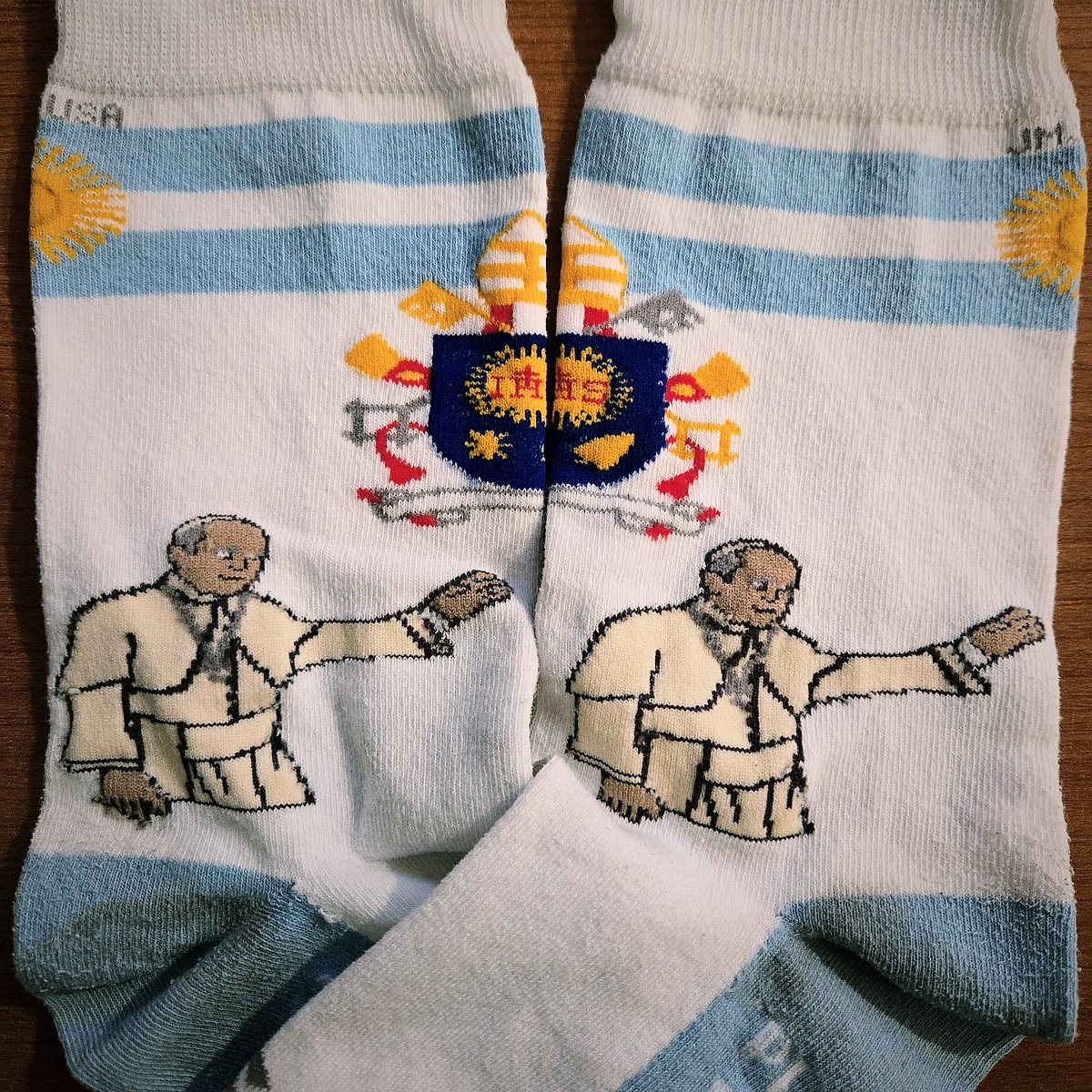 Took my <a href="/sockreligious/">Sock Religious 🧦</a> <a href="/Pontifex/">Pope Leo XIV</a> #socks to Mass this morning.✌️
🙏🕯🕊
#PopeFrancis #Sunday #peace #peacebewithyou