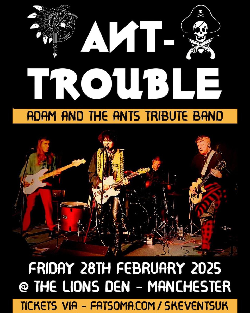 antpeople's tweet photo. ★ COMING THIS WEEKEND! ★
Ant-Trouble are back on the road in #Manchester &amp; #Swindon! 🐜🎶

Join the fun - tickets/info + more dates over at https://t.co/zVi3jSldJy

NEXT MONTH! @AntTroubleUK vs Stranglers tribute Rattus Inheritus in #Sheffield - advance tix on sale now! https://t.co/94USCVd43P