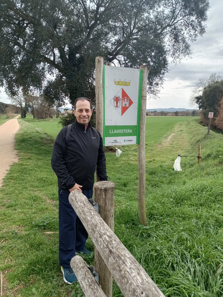 Avui al matí, caminant des de Cassà de la Selva cap s Llagostera