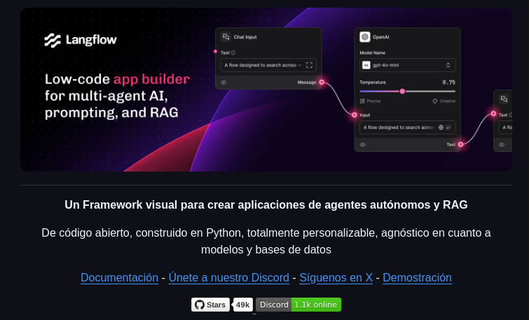 tom_doerr's tweet photo. Low-code app builder for AI workflows https://t.co/lAY5NJBm5o
