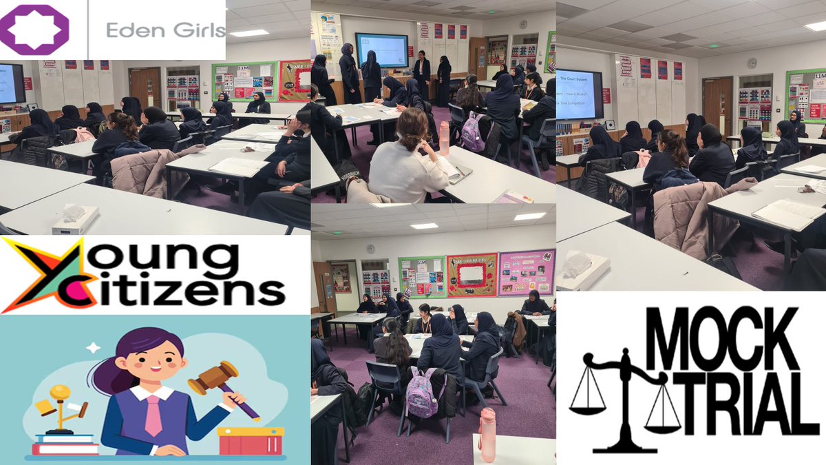 edengirlsslough's tweet image. Mock Trial students had a workshop with a magistrates court judge to help them prepare for their competition. #MockTrials #Preparation #LearningMadeFun