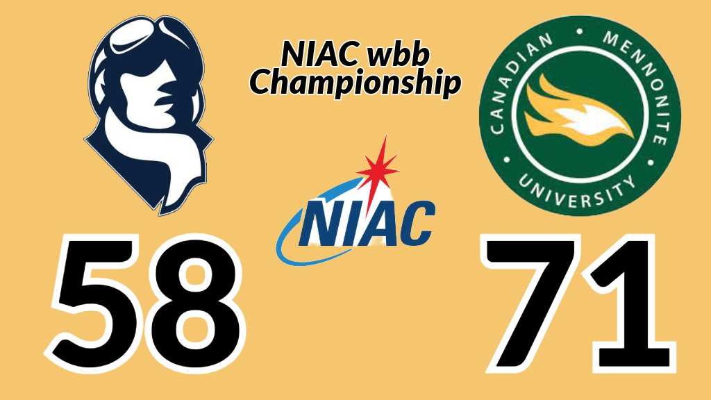 ⛹️‍♀️ Canadian Mennonite University Blazers are the 2025 #NIACwbb champions! 
bit.ly/NIACwbb