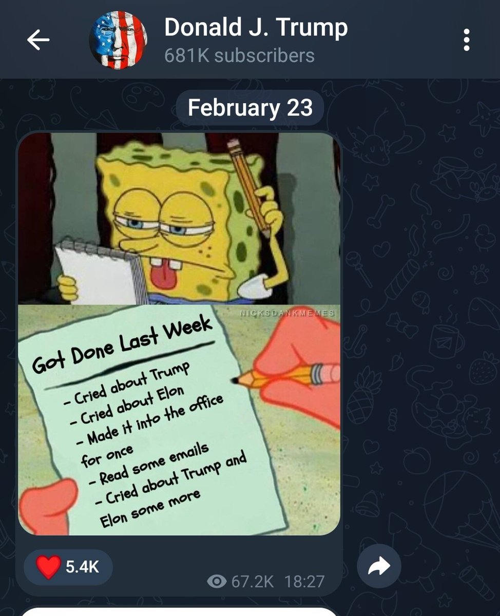 Posted by the President of this great nation! Love it! 🤣🤣