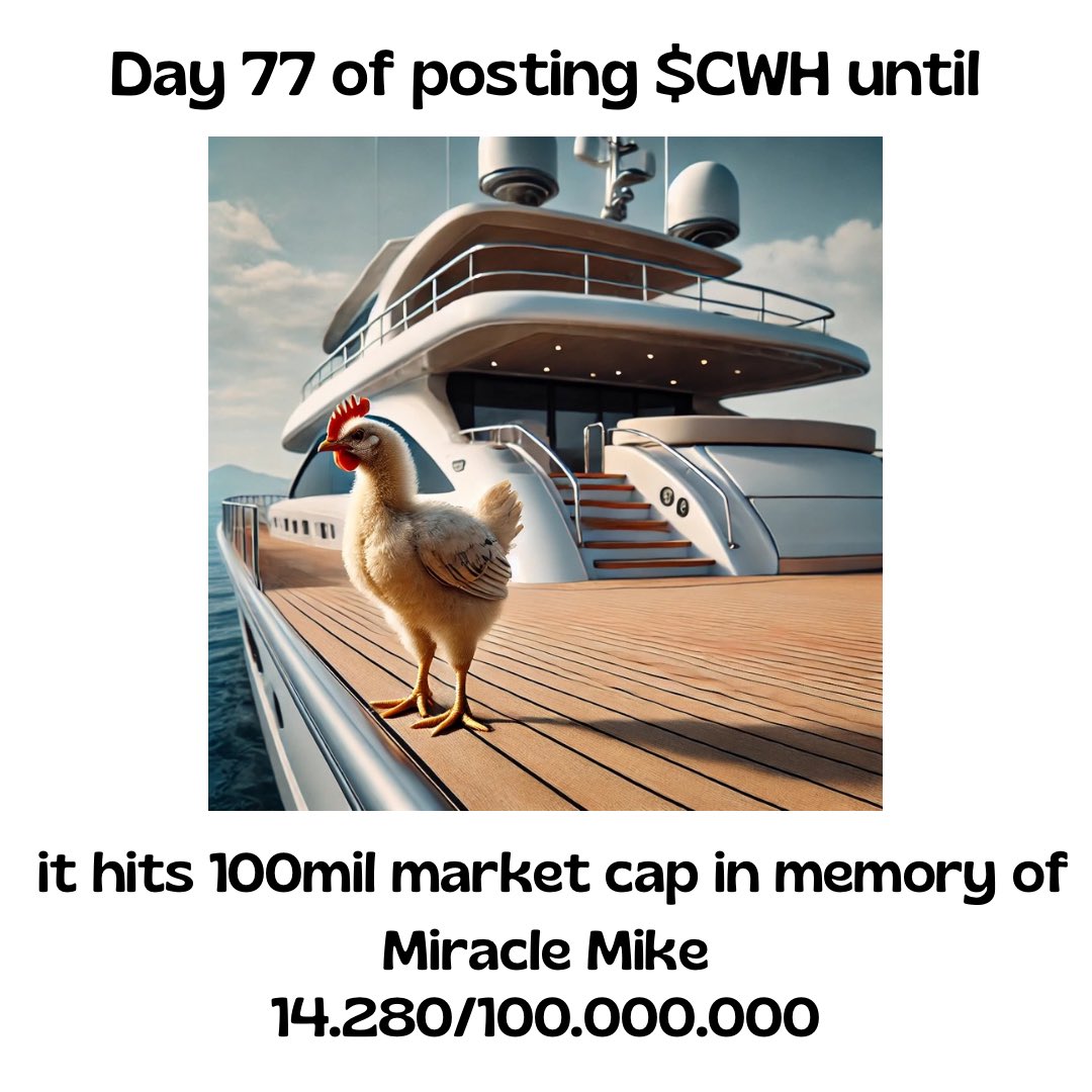 CWHsolana's tweet image. holders in 2027

#moonshot #goingtomars #elonmuskherro #CRYPTO #CryptoNews #solana #btc