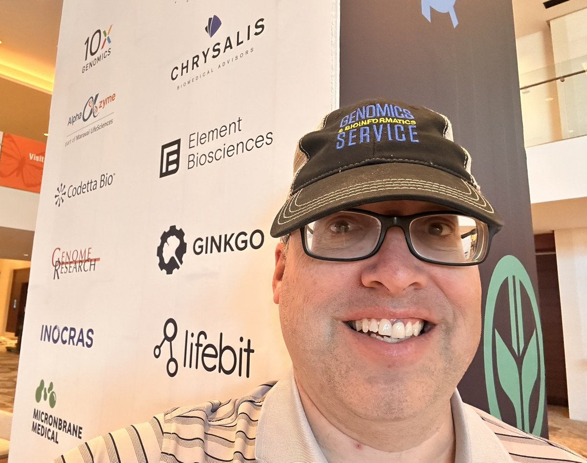 Keith Robison (@omicsomicsblog) on Twitter photo Overdue for my annual #AGBT haberdashery communique
This year Iβm sporting this wonderful cap <a href="/BioMath/">Charlie Johnson π§¬=π½π¦ πΎππ»π€π±π¦¬π
π¦π²π¦</a> gifted me last year.
There might be a few more around, but if you accidentally mistake another for me - any friend of Charlieβs is an interesting new contact!
π§¬π₯οΈ Overdue for my annual #AGBT haberdashery communique
This year Iβm sporting this wonderful cap <a href="/BioMath/">Charlie Johnson π§¬=π½π¦ πΎππ»π€π±π¦¬π
π¦π²π¦</a> gifted me last year.
There might be a few more around, but if you accidentally mistake another for me - any friend of Charlieβs is an interesting new contact!
π§¬π₯οΈ