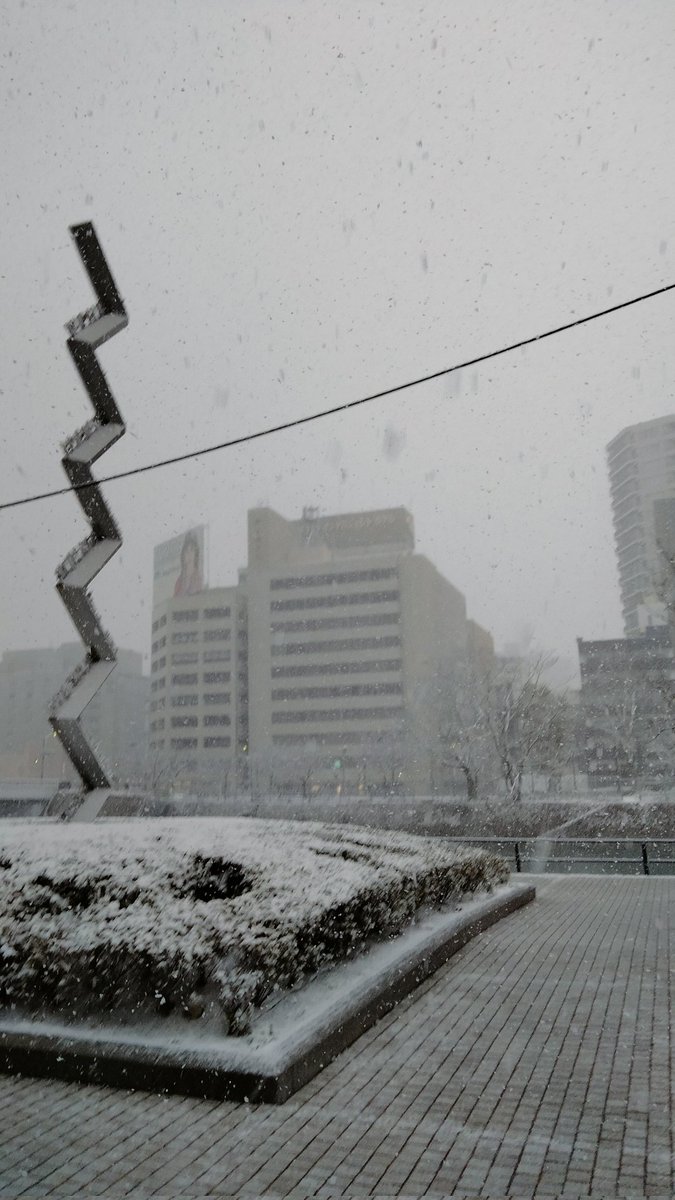 kasugai012's tweet photo. 一瞬で真っ白に❄
広島駅付近なんだけど https://t.co/9yxSAzp5Zc