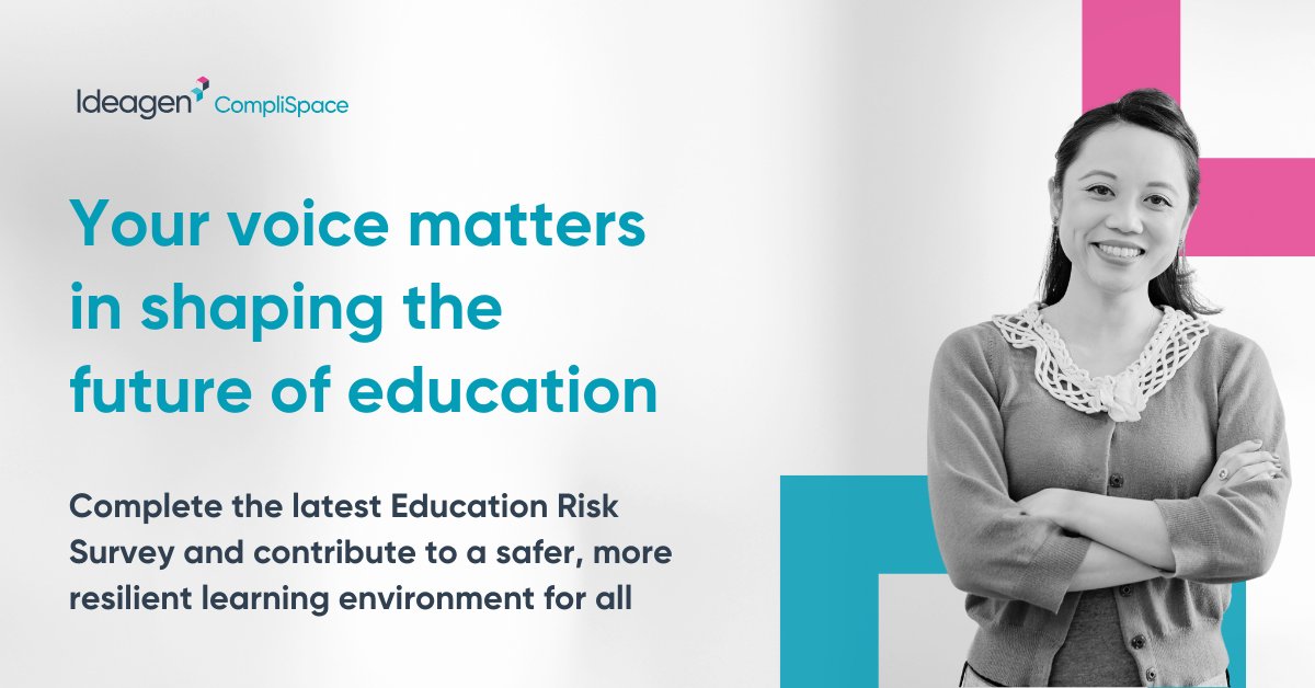 Final call! The 2025 Ideagen Education Risk Survey will be closing soon 🗳️🎓

This is your last opportunity to share your insights and shape the upcoming 2025 Ideagen Education Risk Report, which will focus on the most critical risks facing schools today. Don't miss out on this