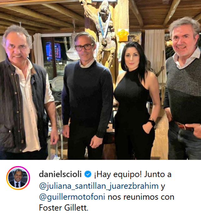 ArrepentidosLLA's tweet photo. A Foster Gillet lo trajeron entre Scioli, Milei y Santillán¿? para "salvar el fútbol argentino" metiendo las SAD. Terminó estafando a todos y se borró. Y sí 💀 https://t.co/Fz986hHNti
