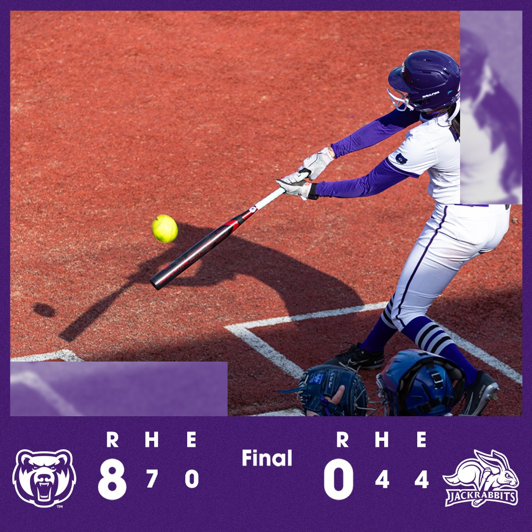 Final | BEARS WIN! Speed kills, and we show ours as we steal six bases against the Jackrabbits!

#BearClawsUp