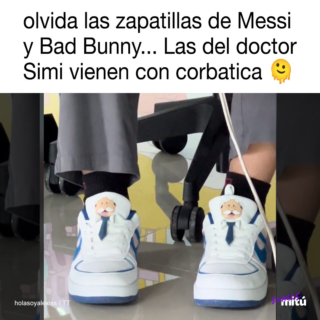 samuupadiin's tweet photo. Ni Messi ni bad bunny < Doctor Simi 😂
#evofoot #zapatillas #doctorSimi https://t.co/TtIwB8OwBz