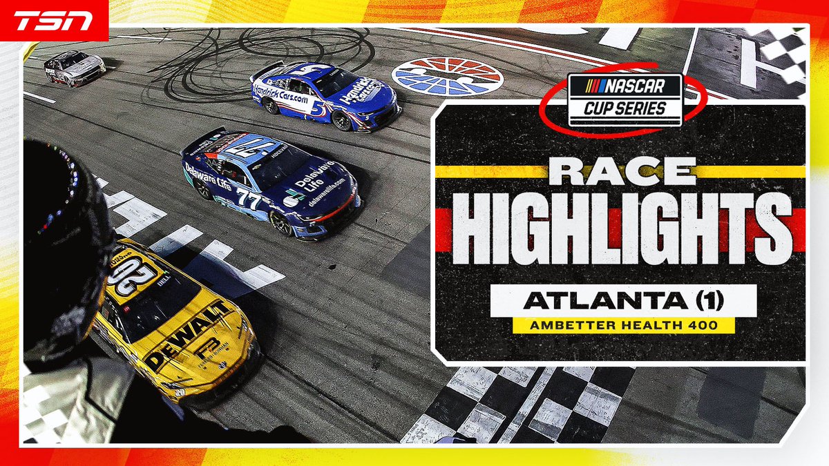NASCARonTSN's tweet image. AmBetter Health 400 Race Highlights | Atlanta (1)

VIDEO: youtu.be/2mNjjyYLLww

#NASCAR