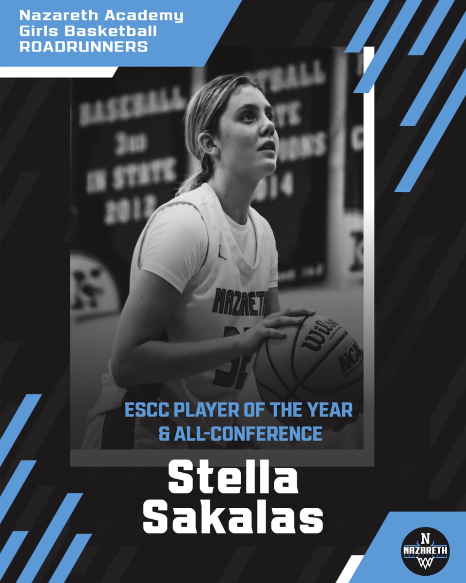 Nazareth GBB (@nazarethgbb) on Twitter photo Congratulations #32 Stella Sakalas (2026) <a href="/SakalasStella/">Stella Sakalas</a> for being named ESCC PLAYER OF THE YEAR & All-Conference! Congratulations #32 Stella Sakalas (2026) <a href="/SakalasStella/">Stella Sakalas</a> for being named ESCC PLAYER OF THE YEAR & All-Conference!