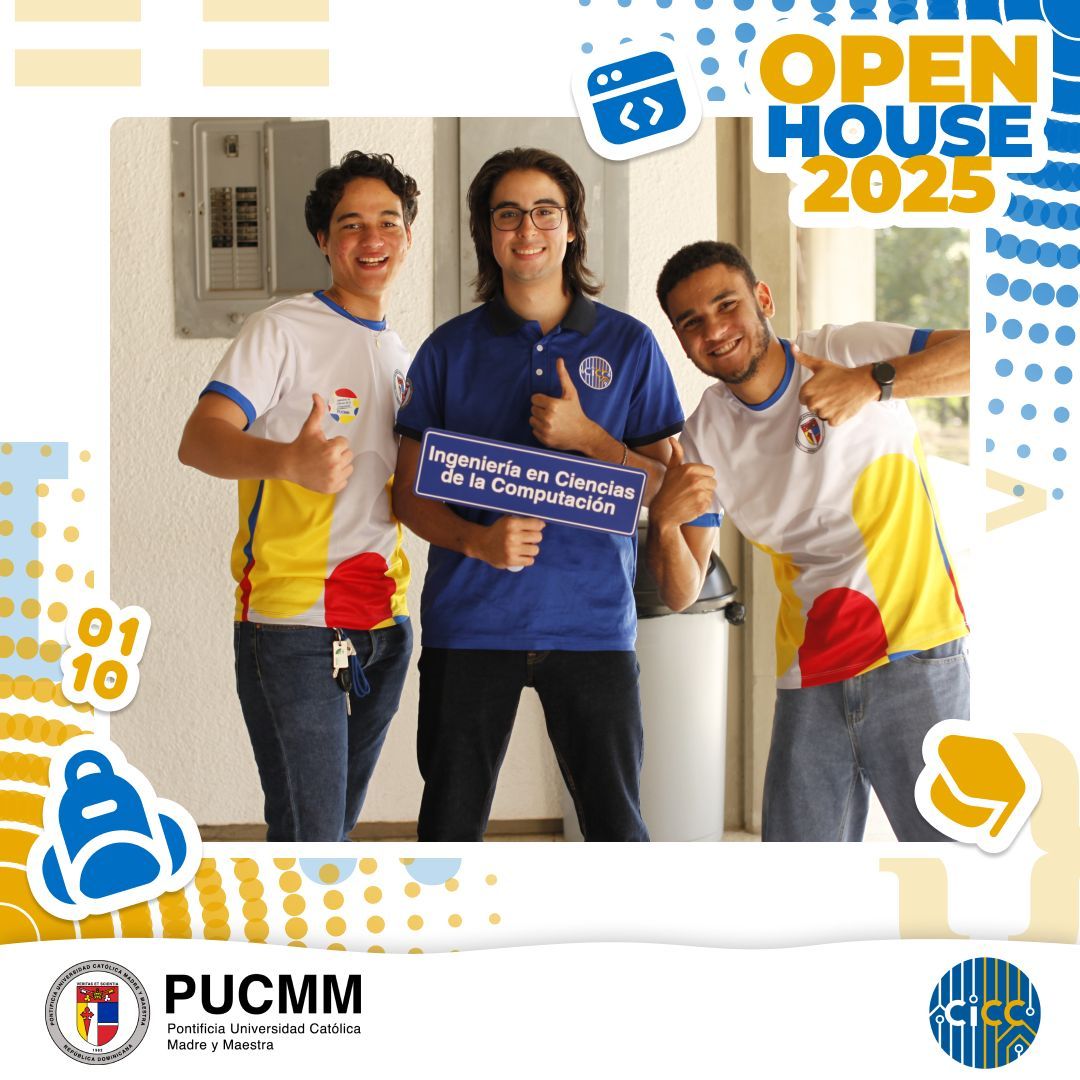 ciccpucmm's tweet photo. 🎉🙏 ¡Gracias por acompañarnos en el Open House 2025! 🚀💙🎊
🔥 Esperamos haber despertado su interés y emoción por el mundo de la computación. 🖥️
📍 Nos vemos pronto en la PUCMM, futuros ingenieros. 💙
#OpenHousePUCMM #CICC #IngenieríaPUCMM #CICCPUCMM #PUCMM 🚀 https://t.co/pU3ibSG60Z