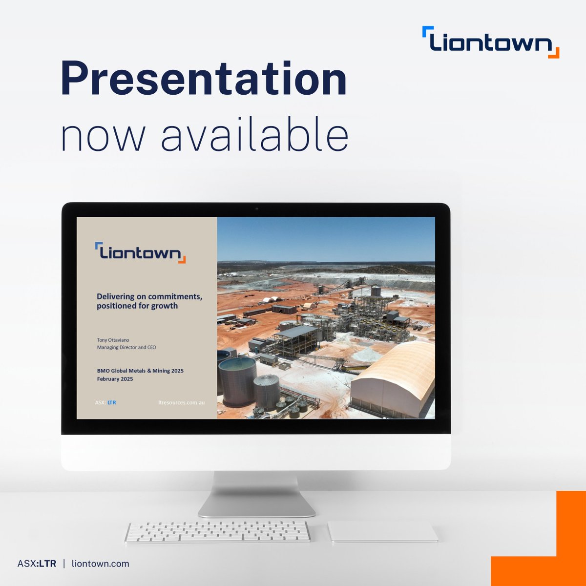 Liontown Resources (@liontownres) on Twitter photo $LTR MD & CEO @tony_ottaviano will present at <a href="/BMOmetalsmining/">BMO Metals and Mining</a> Conference tomorrow, Tuesday 25 February 2025. We have released the slide deck to the #ASX ahead of the presentation. View it now 👉ltresources.com.au/wp-content/upl…
#asxnews #lithium #criticalminerals #mining #bmo $LTR MD & CEO @tony_ottaviano will present at <a href="/BMOmetalsmining/">BMO Metals and Mining</a> Conference tomorrow, Tuesday 25 February 2025. We have released the slide deck to the #ASX ahead of the presentation. View it now 👉ltresources.com.au/wp-content/upl…
#asxnews #lithium #criticalminerals #mining #bmo