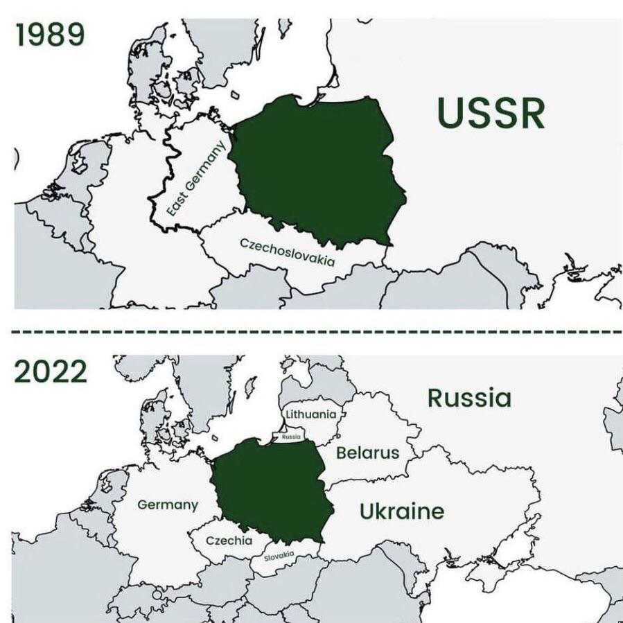 BrilliantMaps's tweet image. None of The Countries That Bordered Poland In 1989 Exist Today

What happened to all of them: brilliantmaps.com/poland89-today/