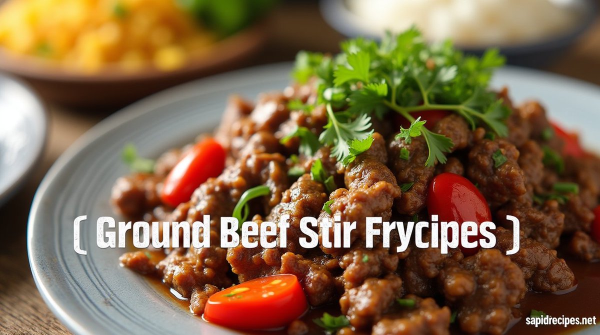 SapidRecipesNet's tweet image. Ground Beef Stir Fry   Recipes: Delicious Variations to Try
