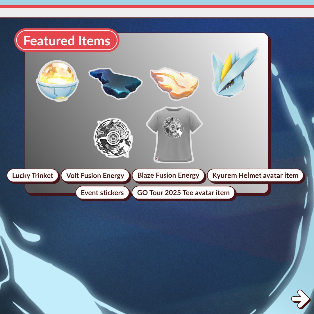 PokemonGoApp's tweet photo. Trainers, enhance your Adventure Effects during #PokemonGOTour: Unova – Global with the Tour Pass! https://t.co/SWi8U9LIrZ