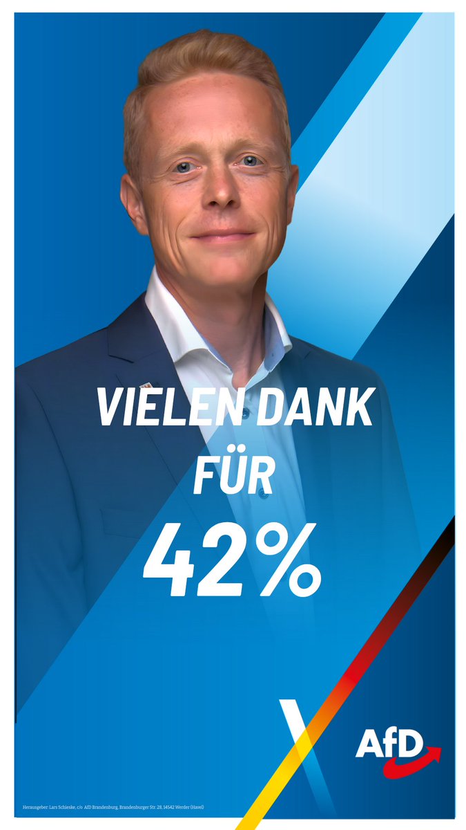 42 % – Ein starkes Signal für unsere Heimat!

Cottbus &amp; Spree-Neiße haben ein klares Zeichen gesetzt – und ich bin unglaublich dankbar für euer Vertrauen! Diese Wahl ist nicht nur ein Ergebnis, sondern ein Auftrag, den ich mit voller Überzeugung annehme.

Ein riesiges Dankeschön