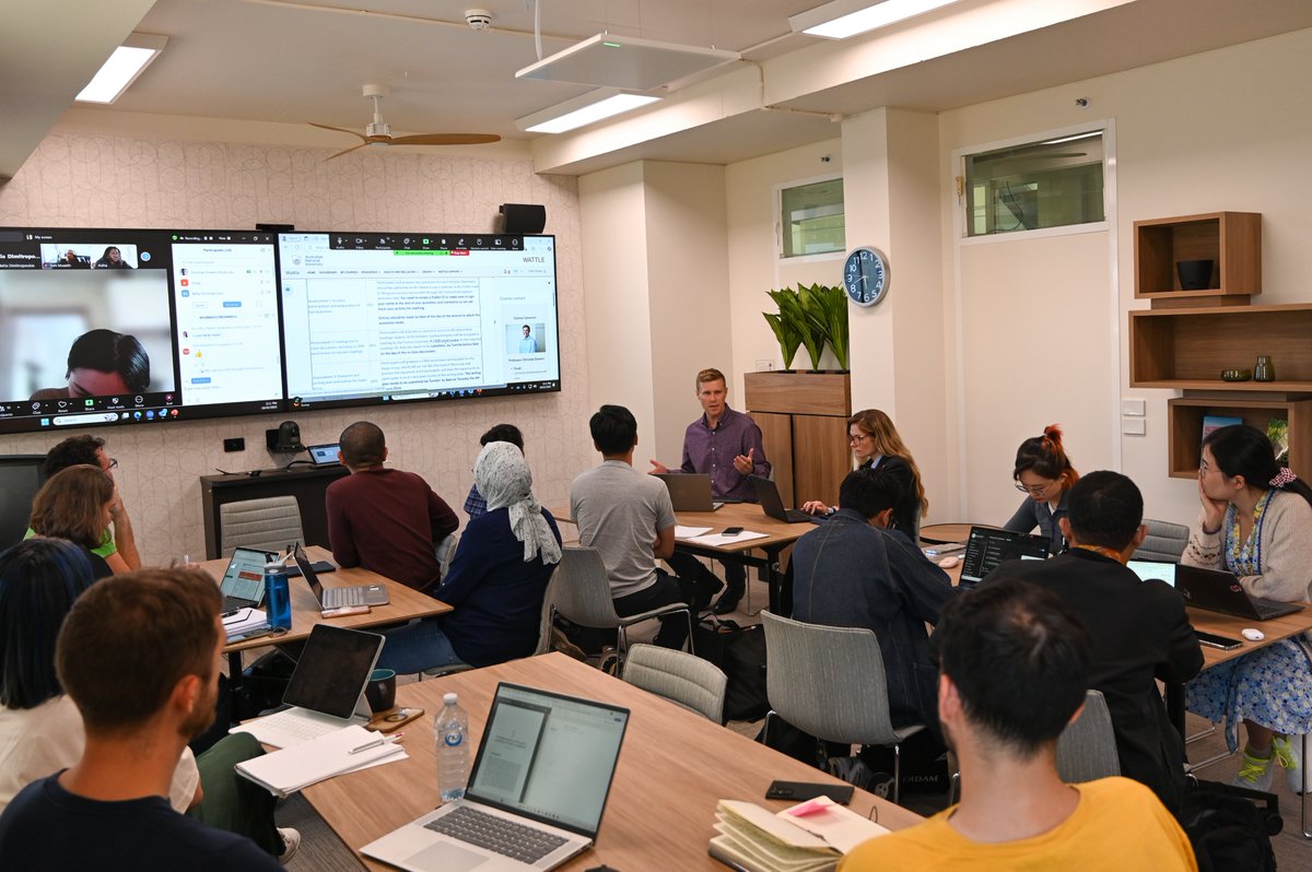 ANURegNet (@anuregnet) on Twitter photo 🚀 Semester 1 is underway at RegNet!
<a href="/DownieChristian/">Christian Downie</a> kicks off our first week of teaching by introducing our postgraduate and PhD students to foundational theories of #regulation and #governance.
Find out more about our programs here: regnet.anu.edu.au/postgraduate-o… 🚀 Semester 1 is underway at RegNet!
<a href="/DownieChristian/">Christian Downie</a> kicks off our first week of teaching by introducing our postgraduate and PhD students to foundational theories of #regulation and #governance.
Find out more about our programs here: regnet.anu.edu.au/postgraduate-o…