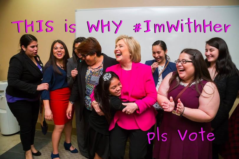 time4kind's tweet photo. If we are looking for someone who will fight for us, we found her. #Hillary007 .
 This is the fab kid Karla from the 'Brave' ad--here they are re-united! Together, stronger.
[from Feb 2016; Yet, onward,] https://t.co/vVWdczxxOs