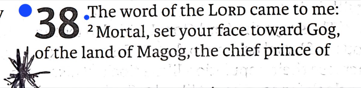 TeXasMadde's tweet image. #ApocalypticBookStudy #33
🎆 Ezekiel 38:1-23 - PT. 1

🌡⚠️💥⚔️🛡 War of Gog &amp;amp; Magog!!!

🔹  End-time battle echoes of Revelation 20:8
🔹 Divine Judgment: God’s fury shakes the earth
🔹 Theosophy: Forces beyond human control shape Hist.

📜Notes starts in Pic4 -the next Post below