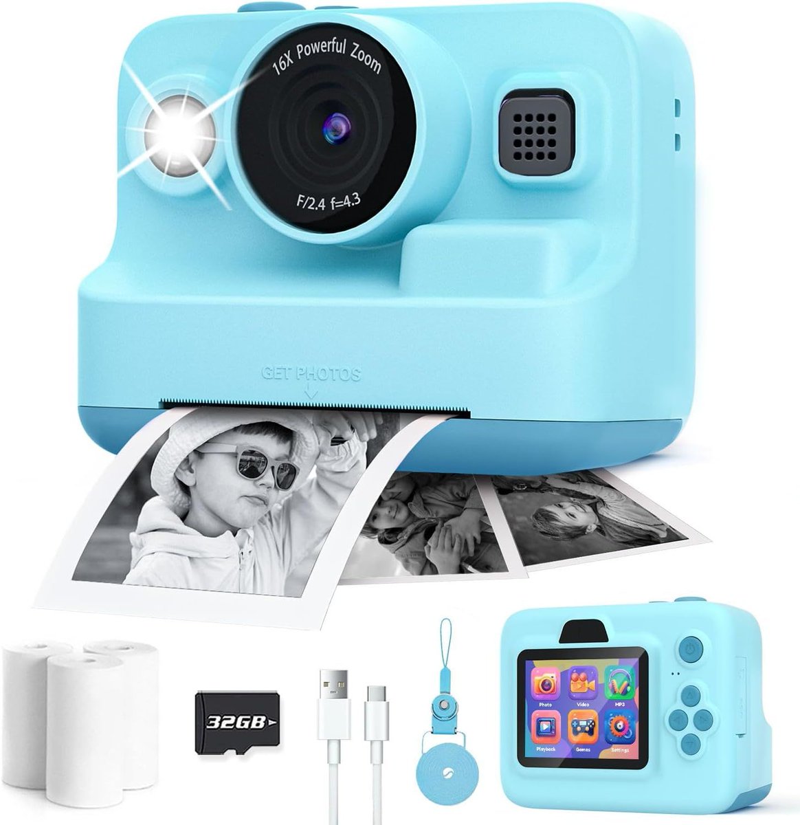 OracleNy's tweet image. Capture the fun in an instant! The Kids #InstantPrintCamera lets kids snap &amp;amp; print memories in seconds. Perfect for ages 3-12! #KidsCamera

- 1080P quality  
- Fun &amp;amp; creative  
- Portable &amp;amp; easy to use  

Get yours here 👉 buff.ly/4hPNbDE 
Ad