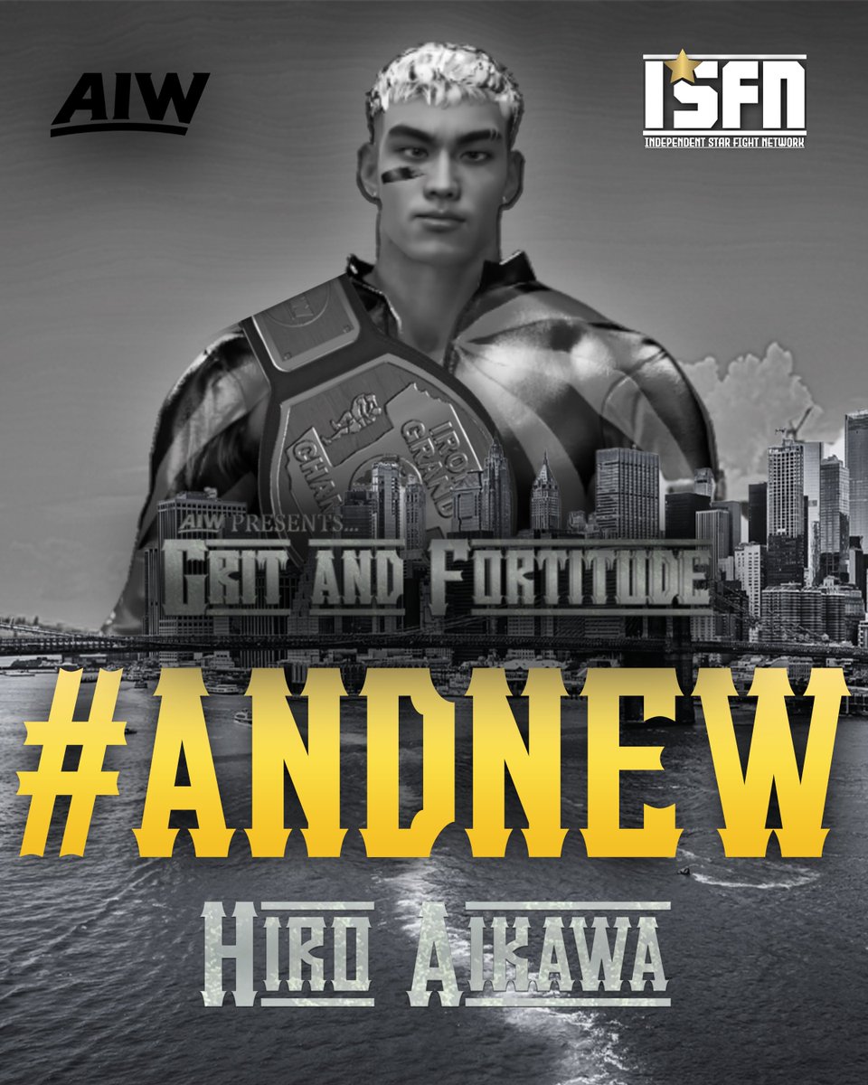 bandumresu's tweet image. Congratulations to @HirozNeverDie FOR OVERCOMING THE WAVY ONE #ANDNEW IRON GRAND CHAMP. #WatchAIW
