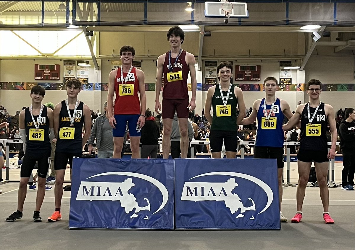 Great job to all who competed at Meet of Champions yesterday( all divisions of MA)! A special congratulations to our medal winners: mile-4th Kyle Haskell 4:19.26,8th Landon Zoss 4:22.53, 2mile 7th Ryan Todisco 9:24.53 <a href="/AndoverWarriors/">Andover Athletics</a> <a href="/AndoverPrin/">Jimmy D'Andrea</a> <a href="/EagleTribSports/">EagleTrib Sports</a> <a href="/GlobeSchools/">Boston Globe Schools</a>