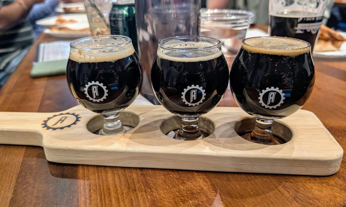 Comic Books and Cold Ones Podcast (@cbco_podcast) on Twitter photo Enjoyed the dark rides <a href="/AtlasBrewWorks/">Atlas Brew Works</a> in Alexandria, VA today. L-R: Green St. Hooligan #IrishStout, London Fog English #MildAle, & Silent Neighbor #Stout. All solid but you know your boy loves those English ales most.
#DCbeer #VABeer #craftbeer Enjoyed the dark rides <a href="/AtlasBrewWorks/">Atlas Brew Works</a> in Alexandria, VA today. L-R: Green St. Hooligan #IrishStout, London Fog English #MildAle, & Silent Neighbor #Stout. All solid but you know your boy loves those English ales most.
#DCbeer #VABeer #craftbeer