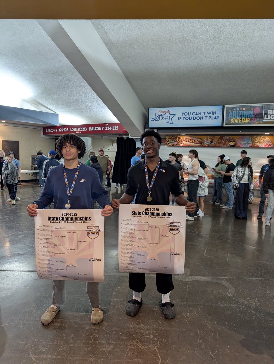 Kellis Wrestling 2024-2025 (@kelliswrestling) on Twitter photo Congrats to <a href="/RylanTaylor24/">Rylan Taylor</a> for winning his 2nd State Wrestling Championship at the 175 lb weight class. And Congrats to <a href="/Tbacxn14/">Tristan Bacon</a> for winning the Championship at the 215 lb weight class. Not only are these two amazing athletes and hard workers, they are great men!
#wrestling Congrats to <a href="/RylanTaylor24/">Rylan Taylor</a> for winning his 2nd State Wrestling Championship at the 175 lb weight class. And Congrats to <a href="/Tbacxn14/">Tristan Bacon</a> for winning the Championship at the 215 lb weight class. Not only are these two amazing athletes and hard workers, they are great men!
#wrestling